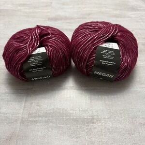 Stacy Charles Fine Yarns Megan, Color 484 - Blown Yarn Maroon Silver Shine